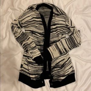 Black and cream sweater